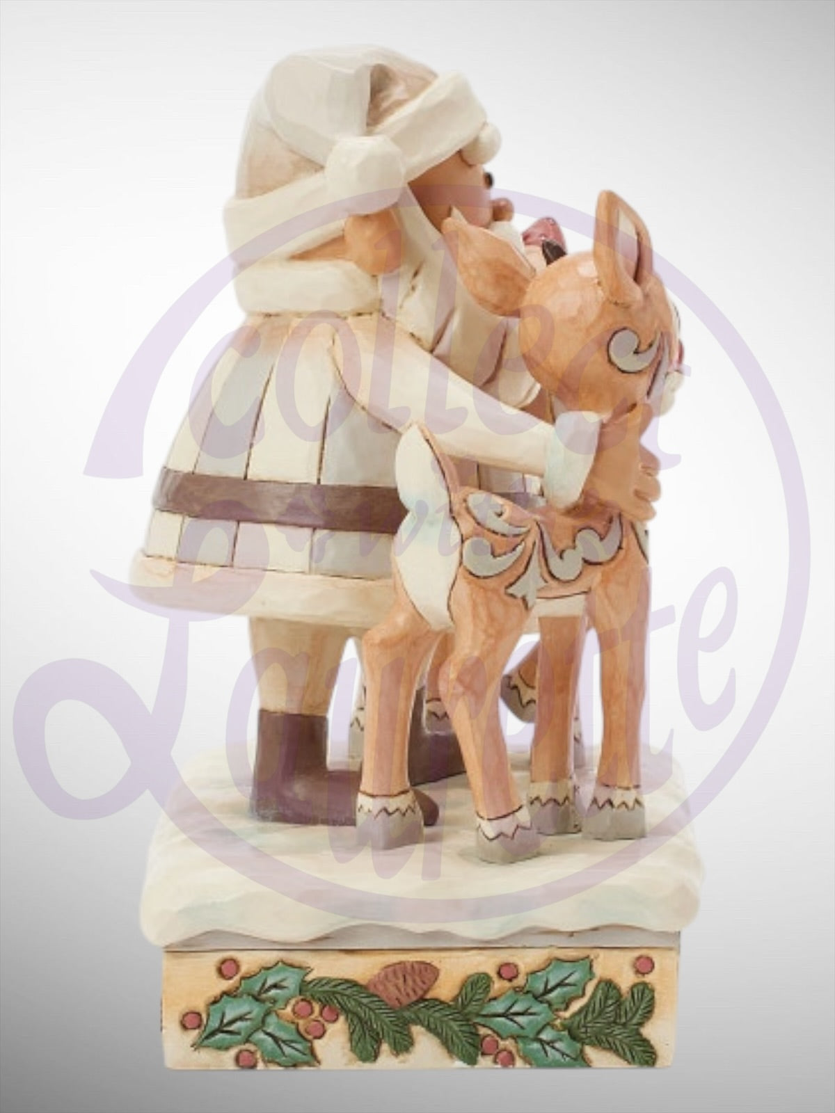 Jim Shore Rudolph Traditions - Woodland Santa with Rudolph and Clarice Figurine